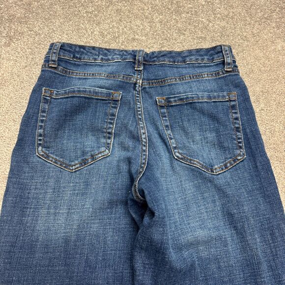 Ella Moss High Waist Straight Denim Jeans Juniors 6/28 Blue Medium Wash Casual - Picture 4 of 16